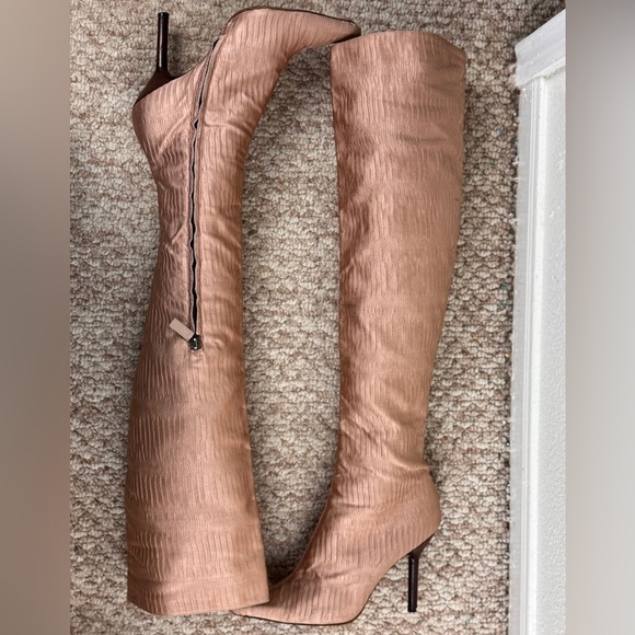 Gucci Shoes - Gucci by Tom Ford Ruched Silk 4.5" Heeled Boots Ad Campaign Size 61/2